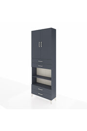 Arges Dolap 5 Raflı 4 Çekmeceli 2 Kapaklı 88x30x243 - S33M253V5A