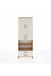 Arges Dolap 5 Raflı 4 Çekmeceli 2 Kapaklı 88x30x243 - S33M253V7A