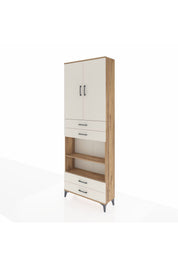 Arges Dolap 5 Raflı 4 Çekmeceli 2 Kapaklı 88x30x243 - S33M253V7A