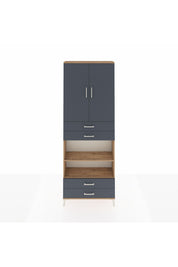 Arges Dolap 5 Raflı 4 Çekmeceli 2 Kapaklı 88x30x243 - S33M253V8A