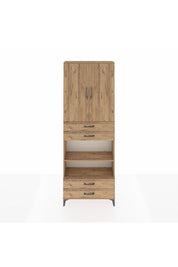Arges Dolap 5 Raflı 4 Çekmeceli 2 Kapaklı 88x30x243 - S33M253V9A