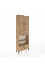 Arges Dolap 5 Raflı 4 Çekmeceli 2 Kapaklı 88x30x243 - S33M253V9A