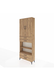 Arges Dolap 5 Raflı 4 Çekmeceli 2 Kapaklı 88x30x243 - S33M253V9A