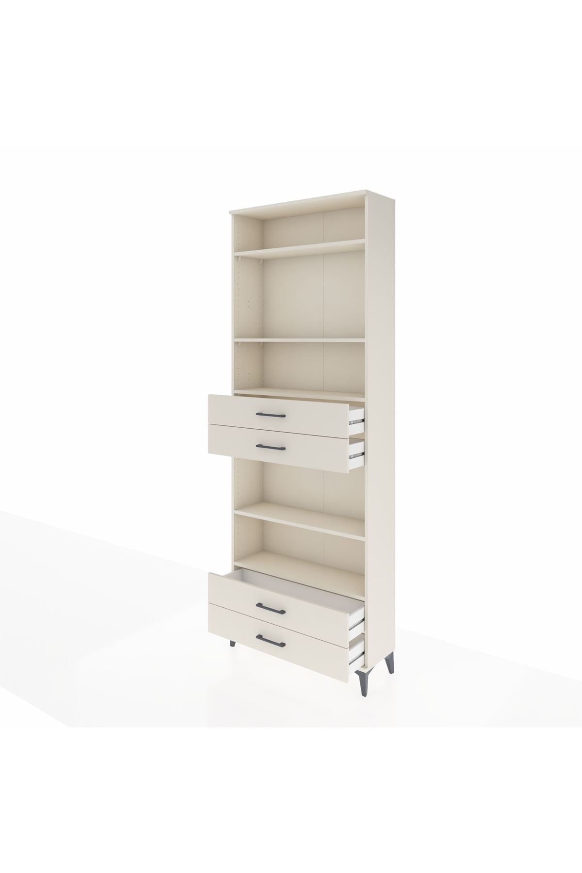 Arges Dolap 5 Raflı 4 Çekmeceli 88x30x243 - S33M254V1A