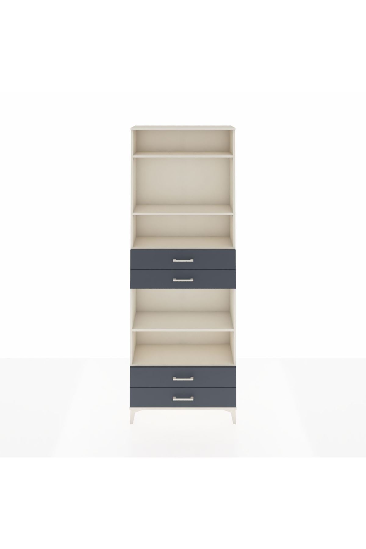 Arges Dolap 5 Raflı 4 Çekmeceli 88x30x243 - S33M254V2A