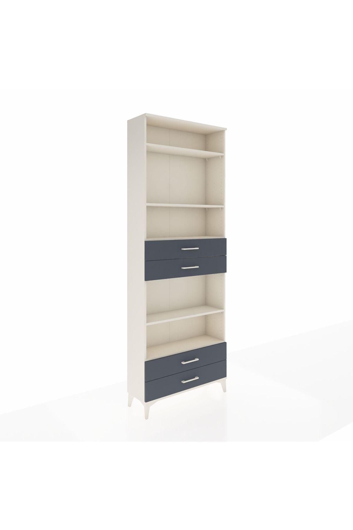 Arges Dolap 5 Raflı 4 Çekmeceli 88x30x243 - S33M254V2A