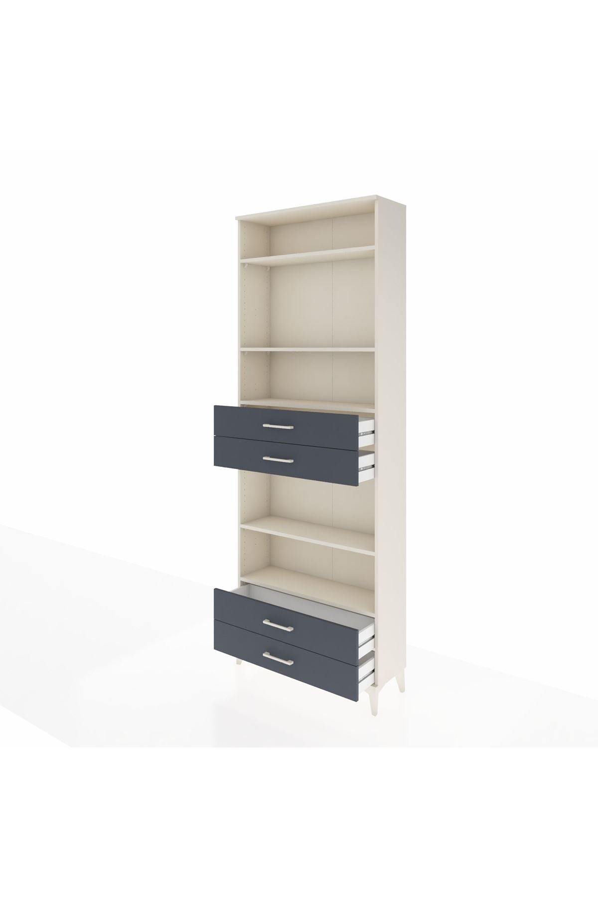 Arges Dolap 5 Raflı 4 Çekmeceli 88x30x243 - S33M254V2A