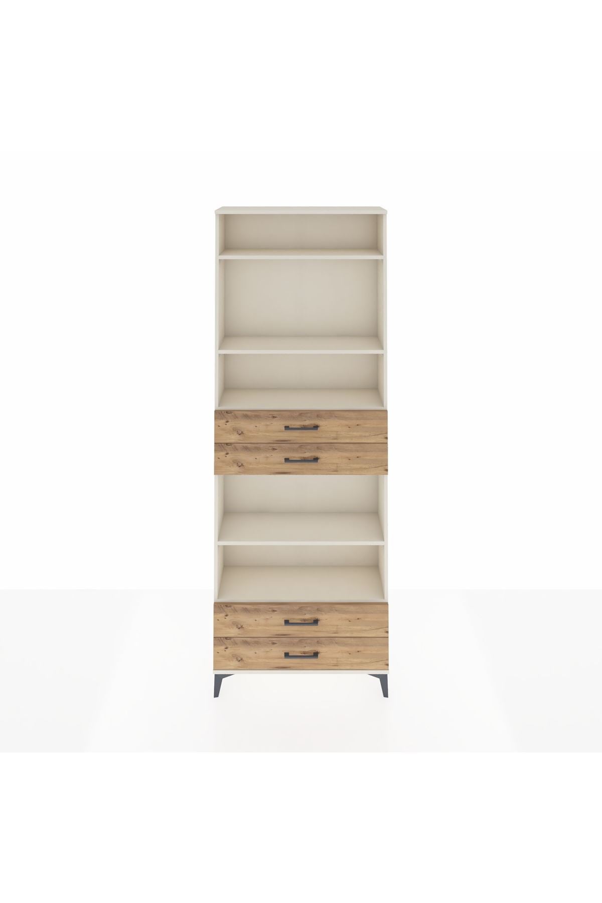 Arges Dolap 5 Raflı 4 Çekmeceli 88x30x243 - S33M254V3A
