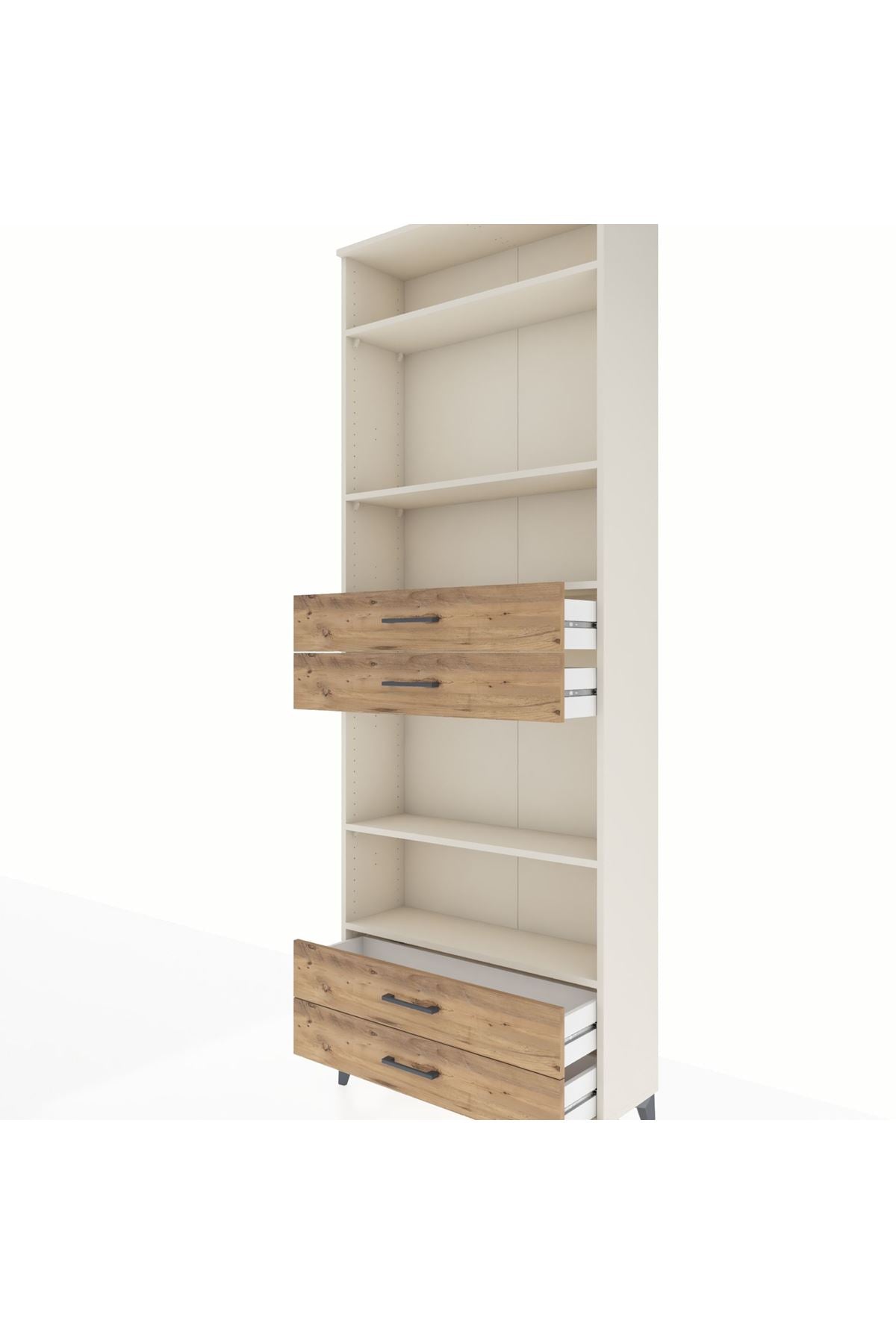 Arges Dolap 5 Raflı 4 Çekmeceli 88x30x243 - S33M254V3A