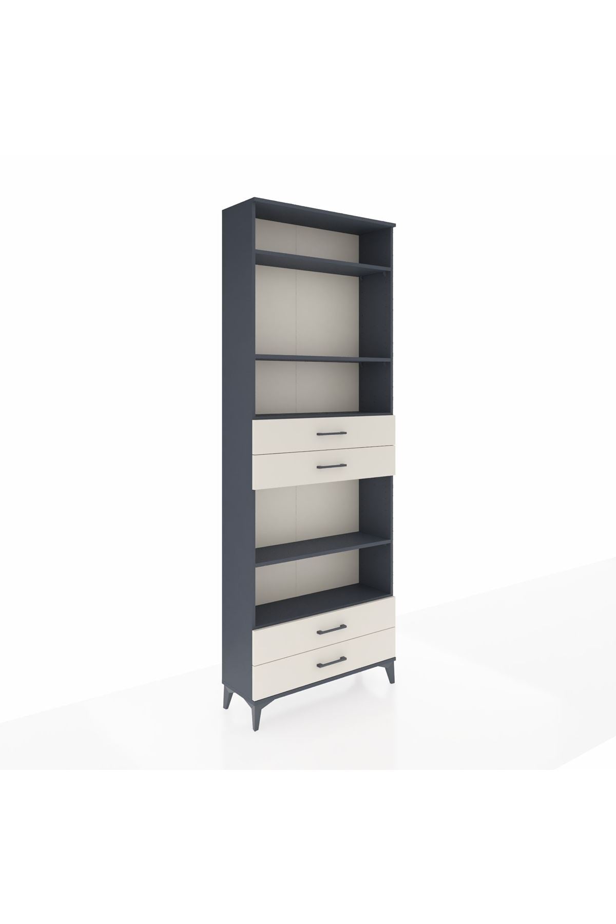 Arges Dolap 5 Raflı 4 Çekmeceli 88x30x243 - S33M254V4A