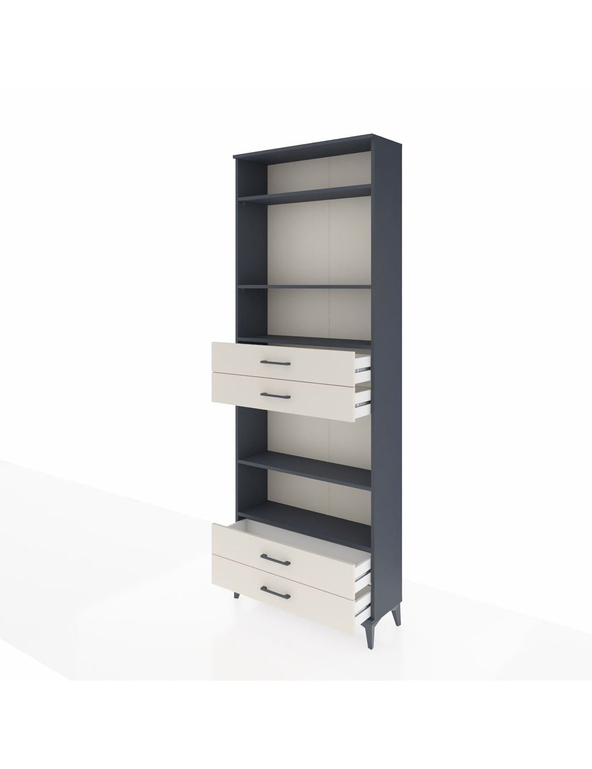 Arges Dolap 5 Raflı 4 Çekmeceli 88x30x243 - S33M254V4A