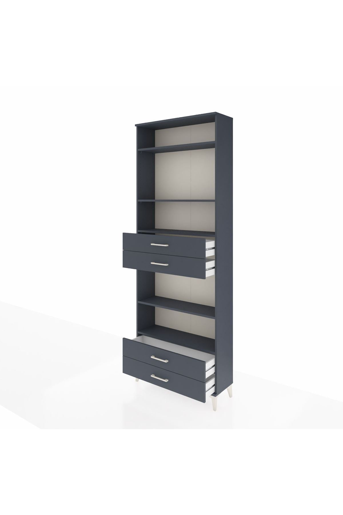 Arges Dolap 5 Raflı 4 Çekmeceli 88x30x243 - S33M254V5A