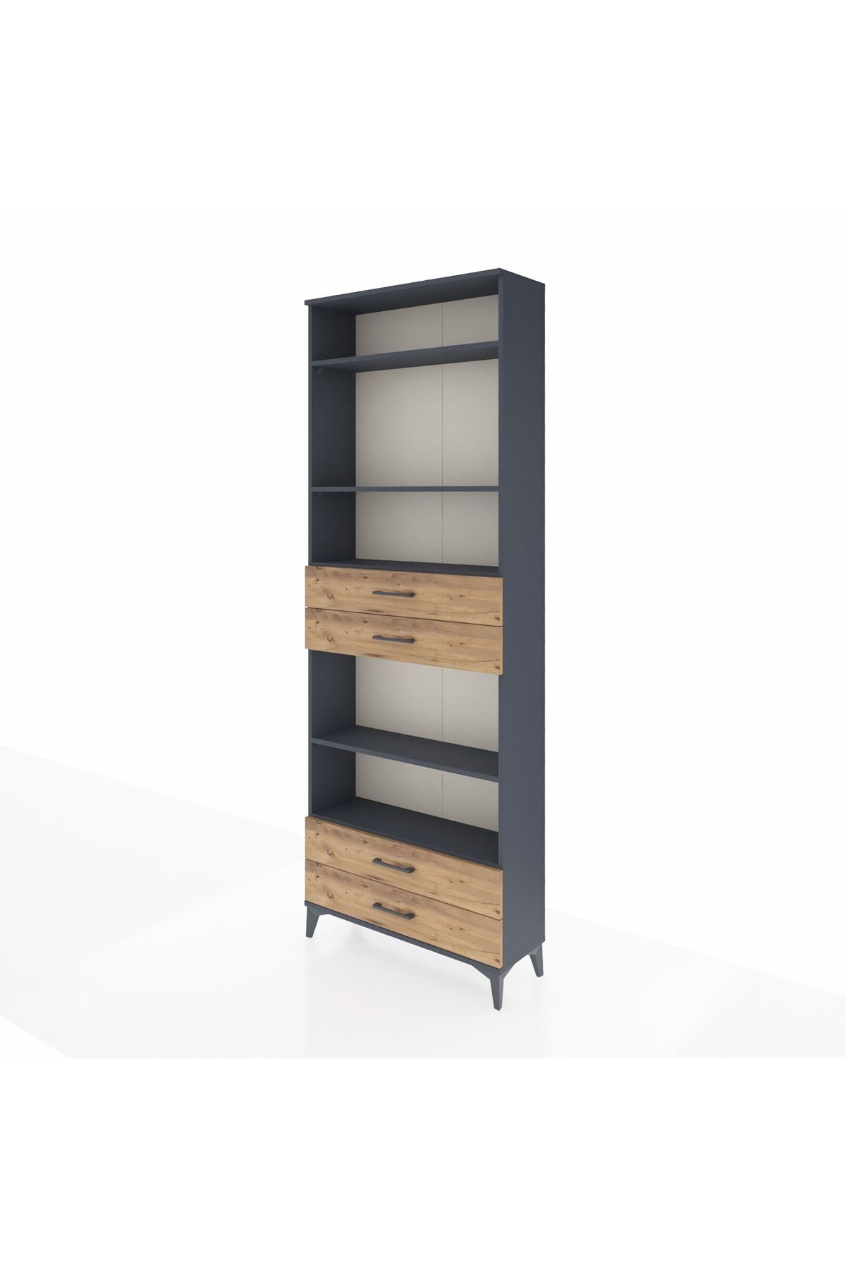 Arges Dolap 5 Raflı 4 Çekmeceli 88x30x243 - S33M254V6A