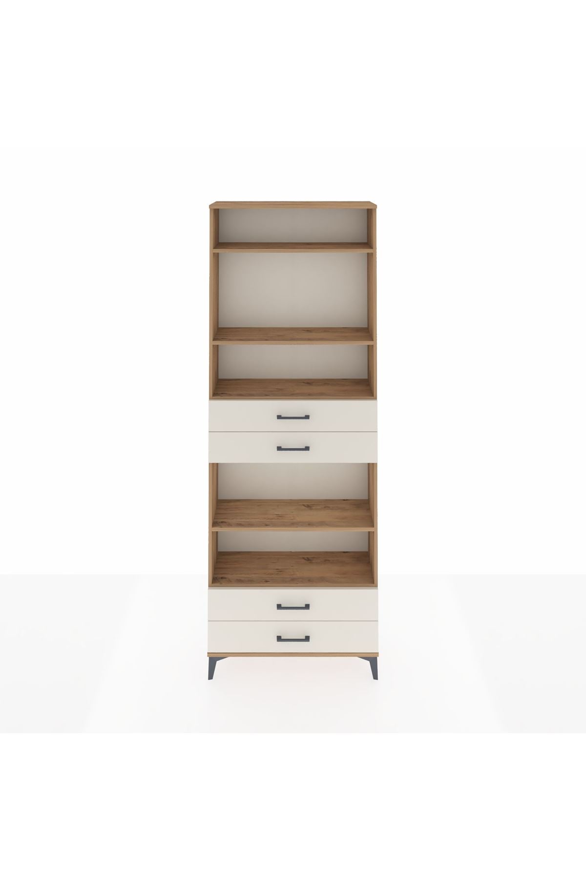 Arges Dolap 5 Raflı 4 Çekmeceli 88x30x243 - S33M254V7A