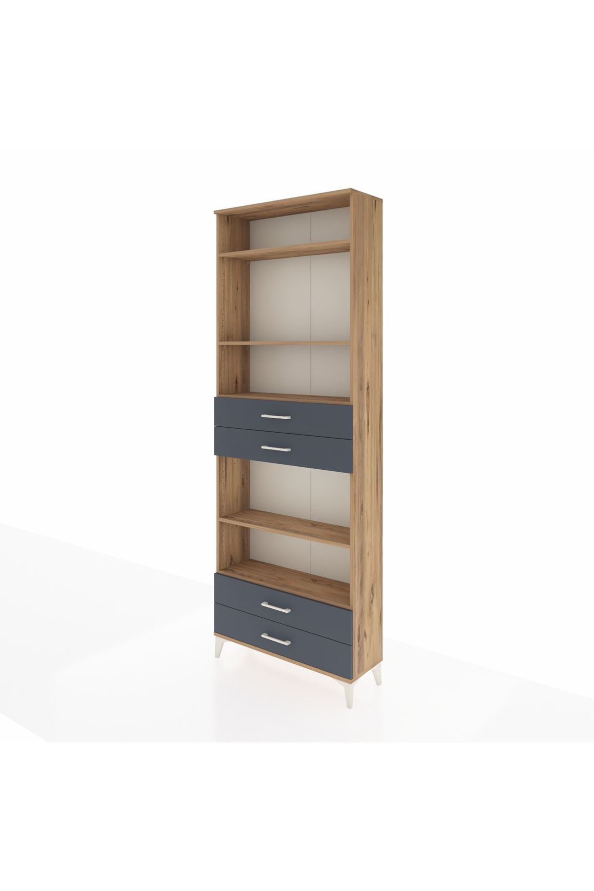 Arges Dolap 5 Raflı 4 Çekmeceli 88x30x243 - S33M254V8A