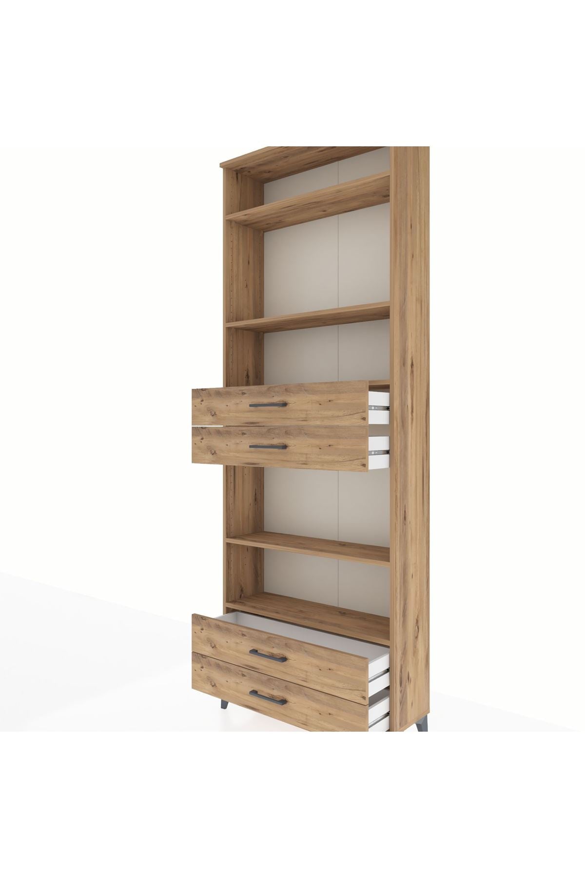 Arges Dolap 5 Raflı 4 Çekmeceli 88x30x243 - S33M254V9A