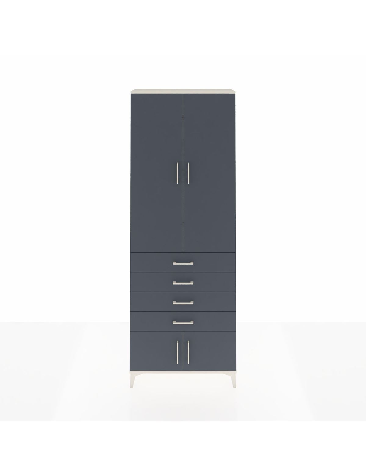 Arges Dolap 4 Raflı 4 Çekmeceli 4 Kapaklı 88x30x243 - S33M255V2A