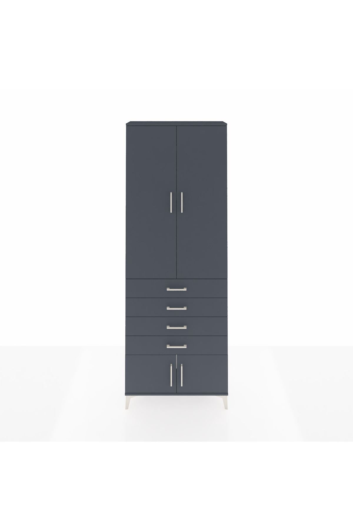 Arges Dolap 4 Raflı 4 Çekmeceli 4 Kapaklı 88x30x243 - S33M255V5A
