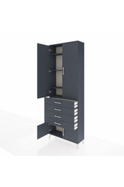 Arges Dolap 4 Raflı 4 Çekmeceli 4 Kapaklı 88x30x243 - S33M255V5A