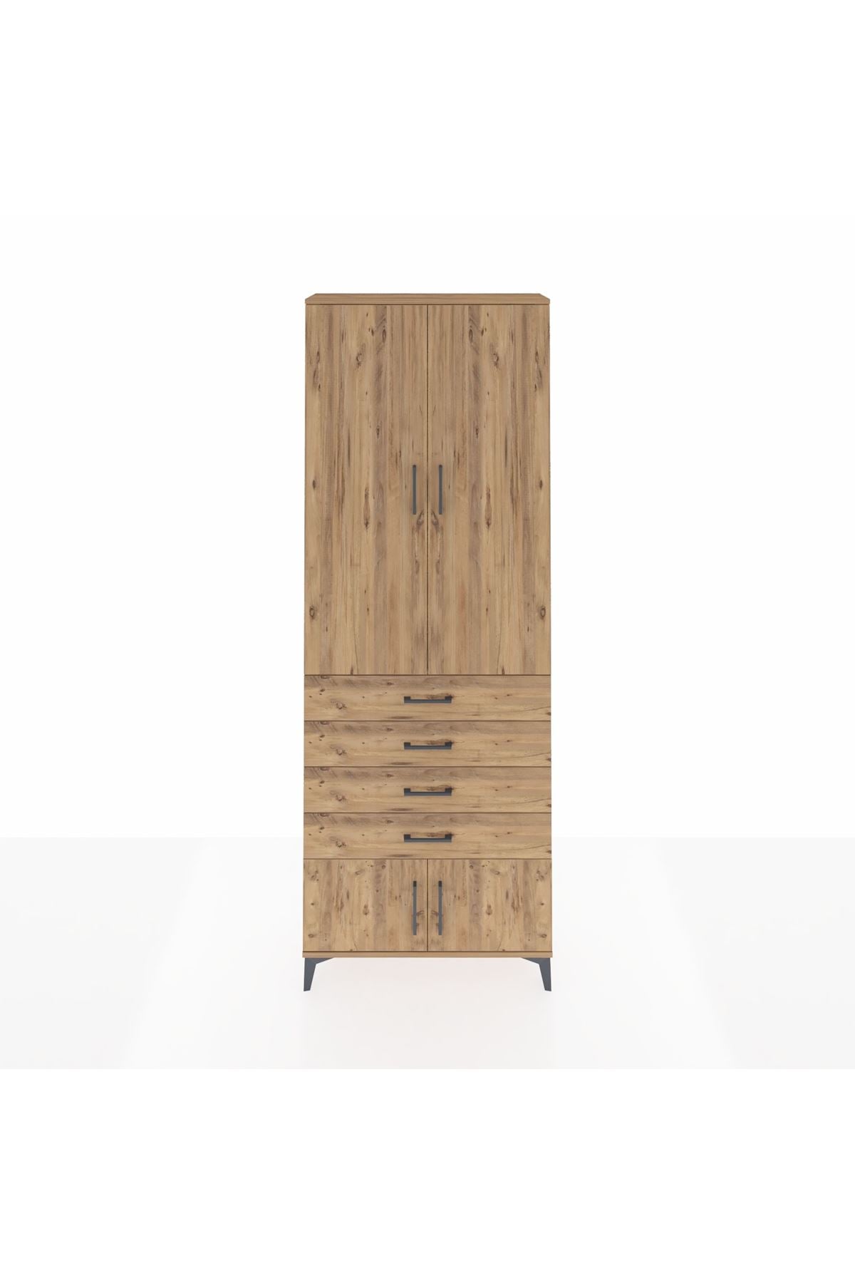 Arges Dolap 4 Raflı 4 Çekmeceli 4 Kapaklı 88x30x243 - S33M255V9A