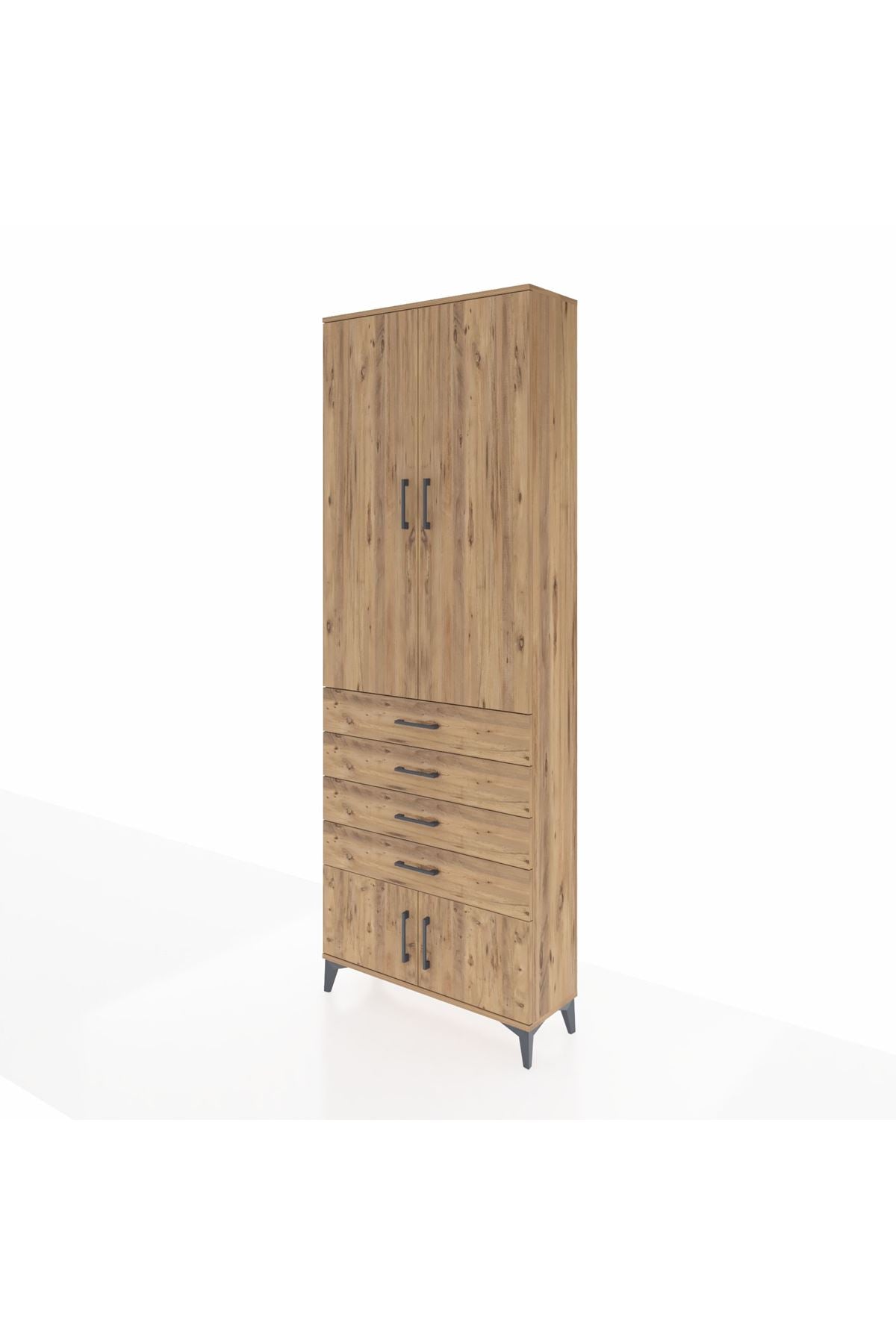 Arges Dolap 4 Raflı 4 Çekmeceli 4 Kapaklı 88x30x243 - S33M255V9A
