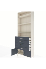 Arges Dolap 4 Raflı 4 Çekmeceli 2 Kapaklı 88x30x243 - S33M256V2A