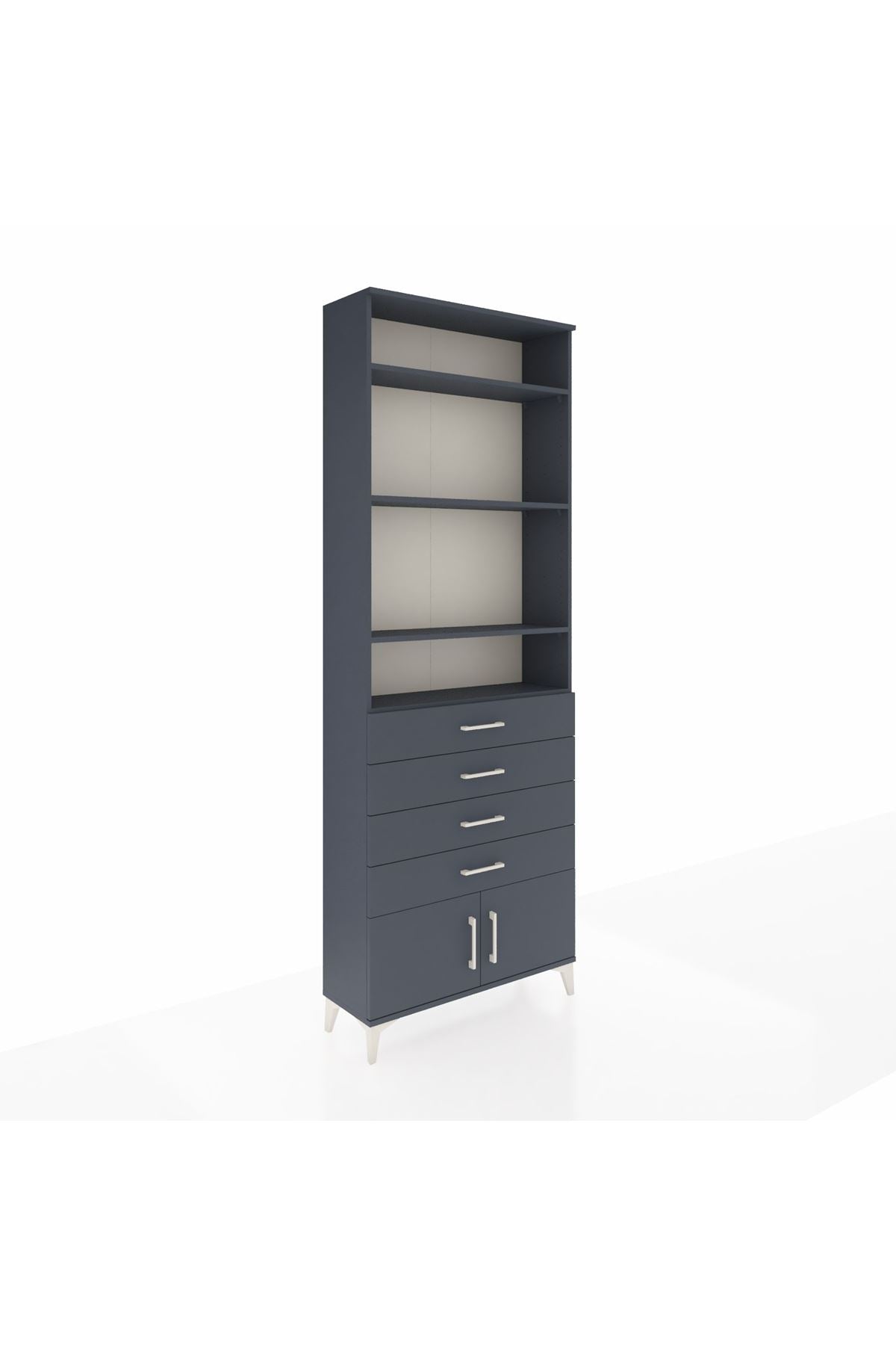 Arges Dolap 4 Raflı 4 Çekmeceli 2 Kapaklı 88x30x243 - S33M256V5A