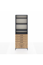 Arges Dolap 4 Raflı 4 Çekmeceli 2 Kapaklı 88x30x243 - S33M256V6A