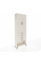 Arges Dolap 3 Raflı 4 Çekmeceli 2 Kapaklı 88x30x243 - S33M257V1A