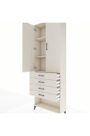Arges Dolap 3 Raflı 4 Çekmeceli 2 Kapaklı 88x30x243 - S33M257V1A