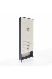 Arges Dolap 3 Raflı 4 Çekmeceli 2 Kapaklı 88x30x243 - S33M257V4A