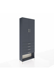 Arges Dolap 3 Raflı 4 Çekmeceli 2 Kapaklı 88x30x243 - S33M257V5A