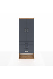 Arges Dolap 3 Raflı 4 Çekmeceli 2 Kapaklı 88x30x243 - S33M257V8A