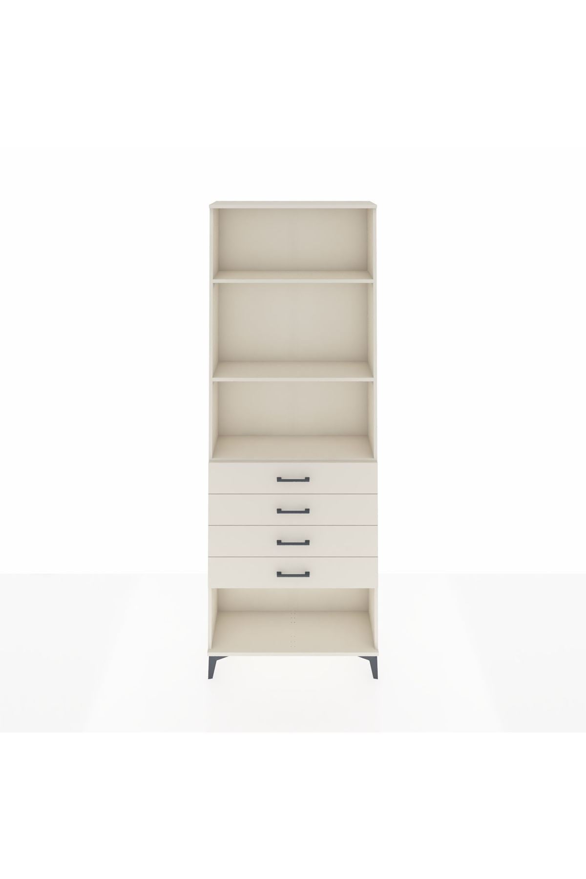 Arges Dolap 3 Raflı 4 Çekmeceli 88x30x243 - S33M258V1A