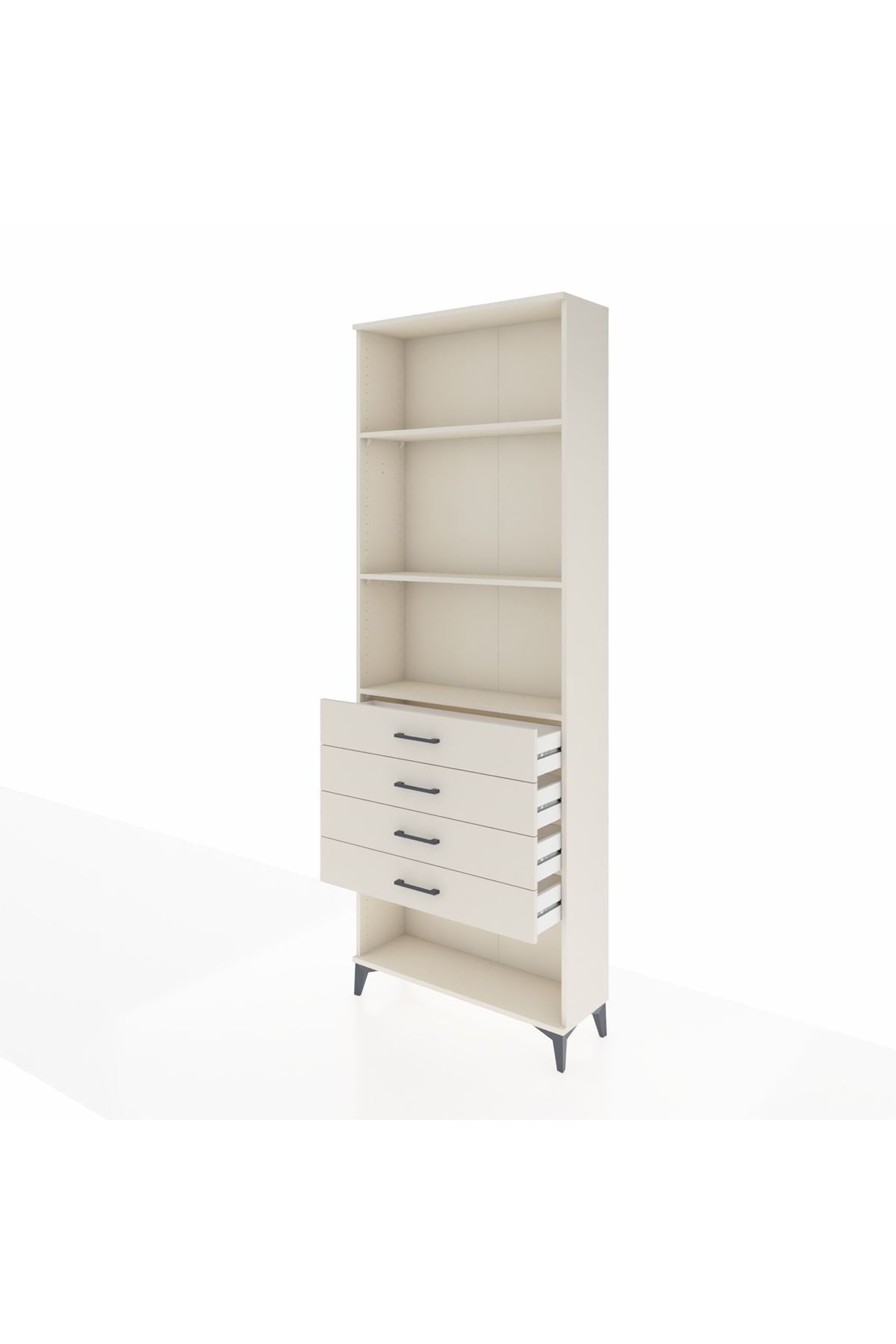 Arges Dolap 3 Raflı 4 Çekmeceli 88x30x243 - S33M258V1A