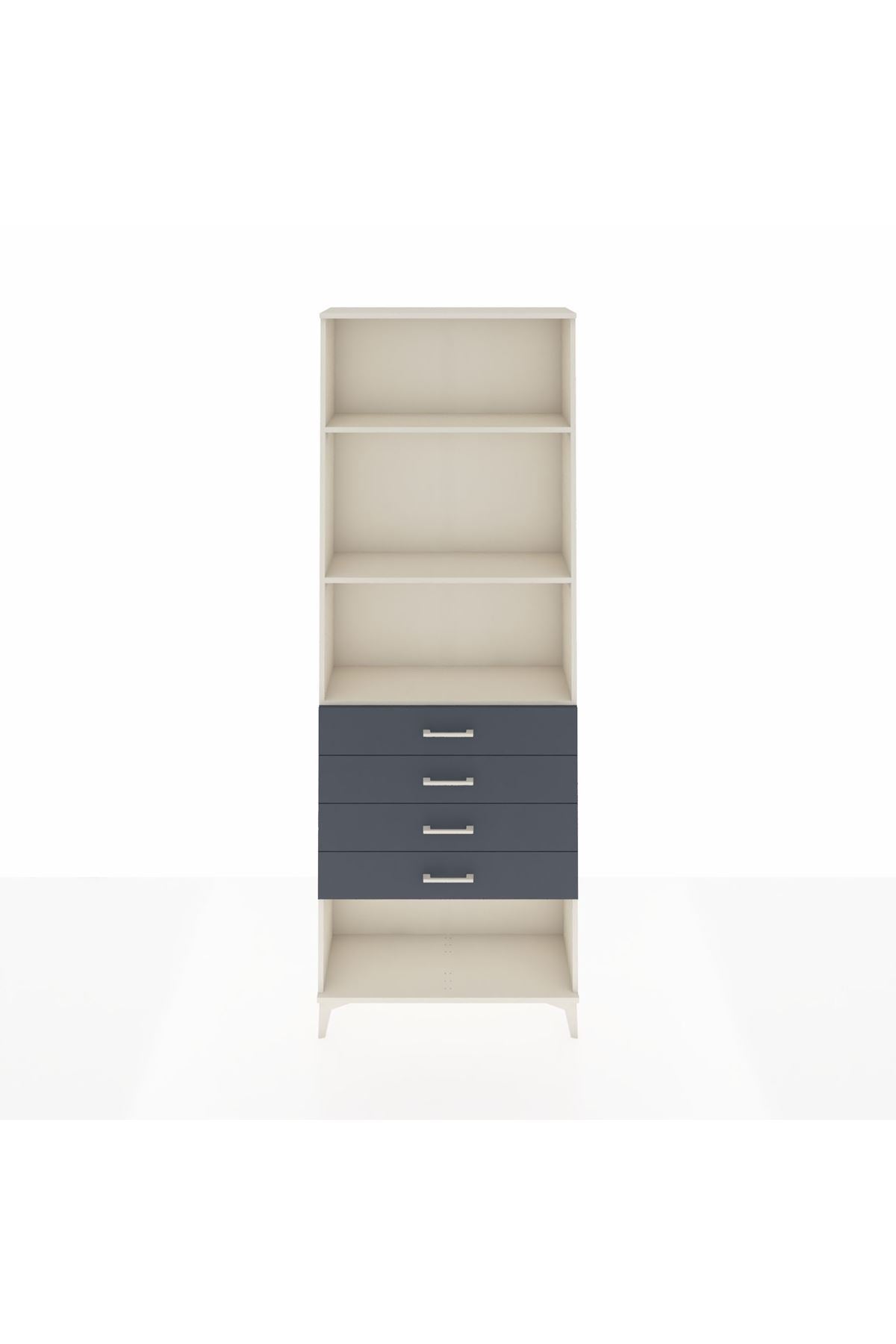Arges Dolap 3 Raflı 4 Çekmeceli 88x30x243 - S33M258V2A