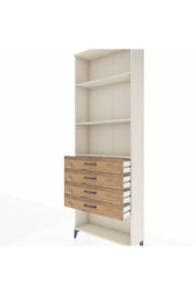 Arges Dolap 3 Raflı 4 Çekmeceli 88x30x243 - S33M258V3A