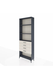 Arges Dolap 3 Raflı 4 Çekmeceli 88x30x243 - S33M258V4A