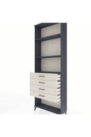 Arges Dolap 3 Raflı 4 Çekmeceli 88x30x243 - S33M258V4A