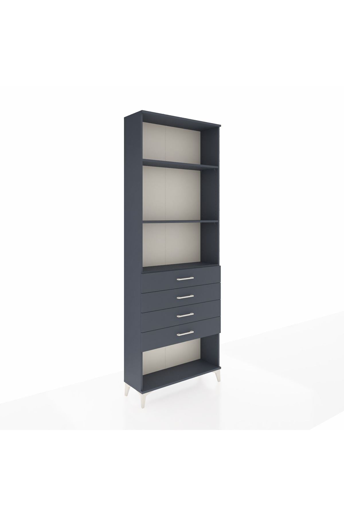 Arges Dolap 3 Raflı 4 Çekmeceli 88x30x243 - S33M258V5A