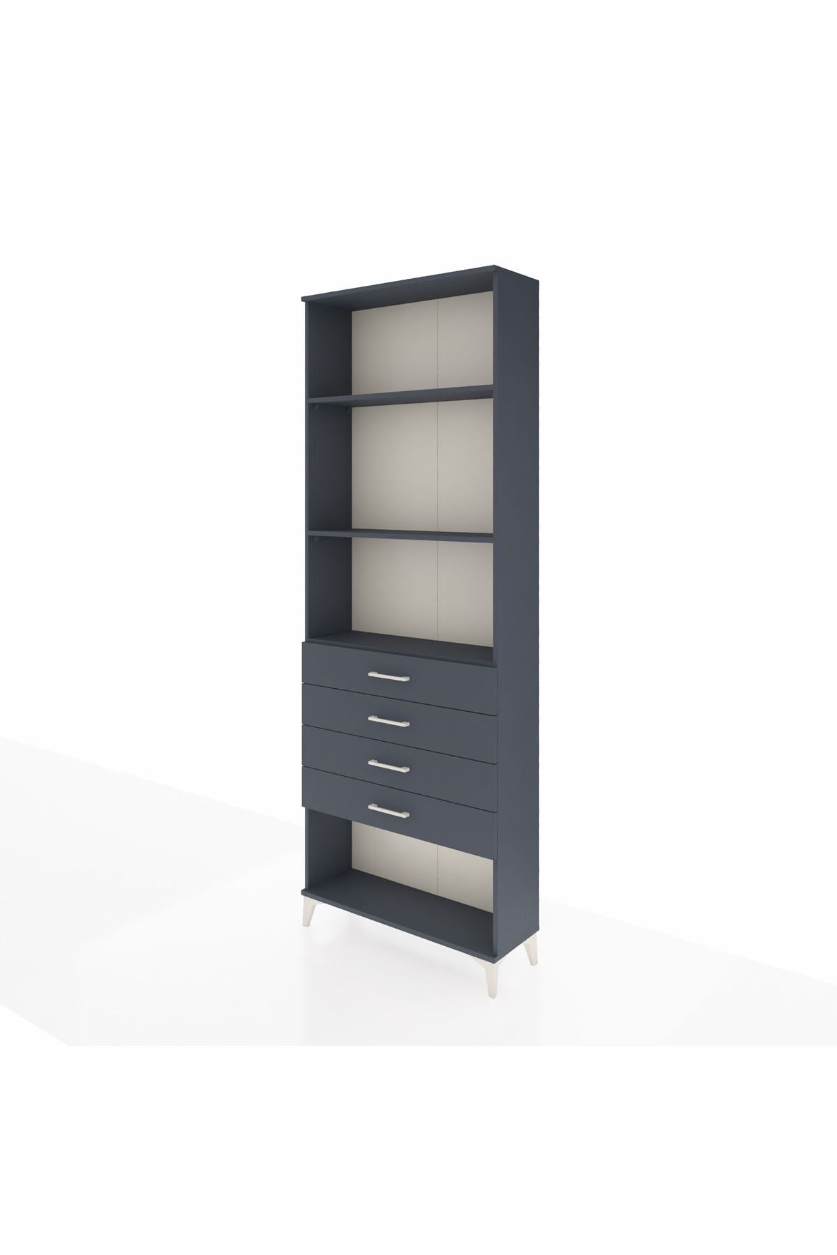 Arges Dolap 3 Raflı 4 Çekmeceli 88x30x243 - S33M258V5A