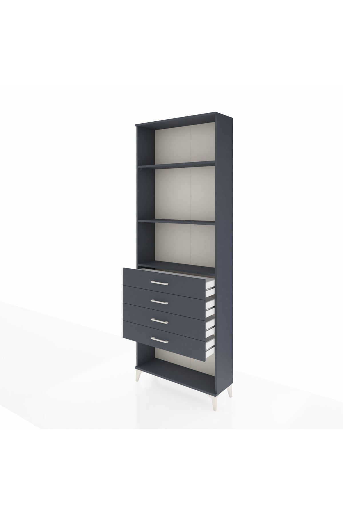 Arges Dolap 3 Raflı 4 Çekmeceli 88x30x243 - S33M258V5A