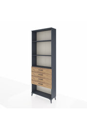 Arges Dolap 3 Raflı 4 Çekmeceli 88x30x243 - S33M258V6A