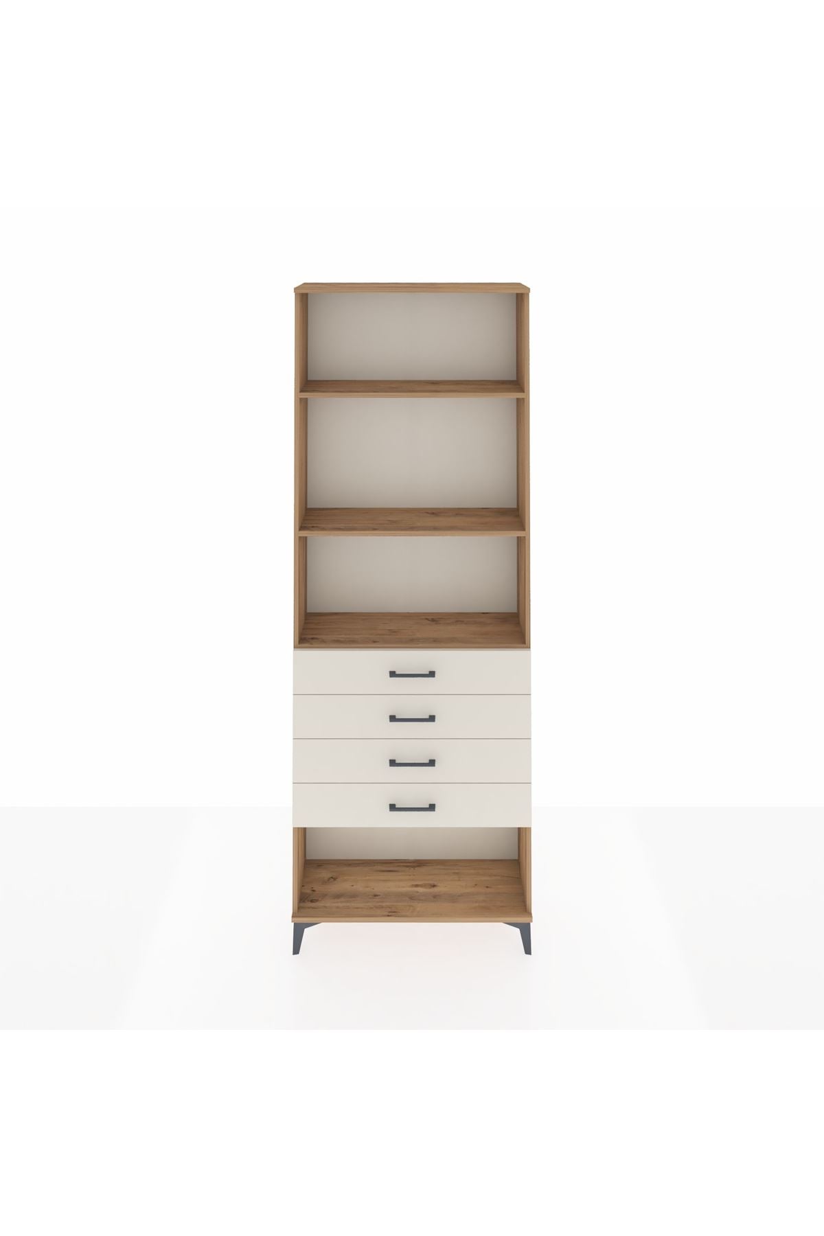 Arges Dolap 3 Raflı 4 Çekmeceli 88x30x243 - S33M258V7A