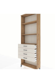 Arges Dolap 3 Raflı 4 Çekmeceli 88x30x243 - S33M258V7A