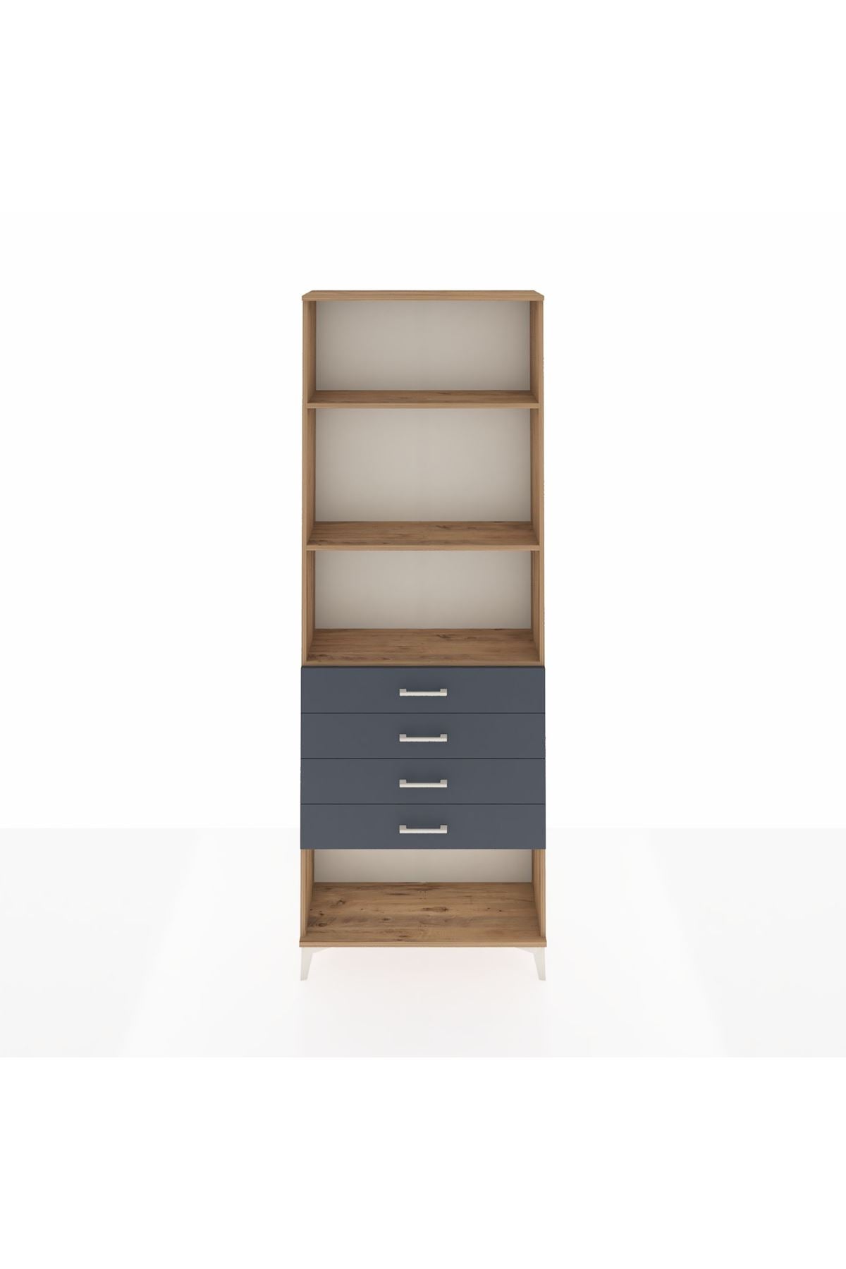 Arges Dolap 3 Raflı 4 Çekmeceli 88x30x243 - S33M258V8A