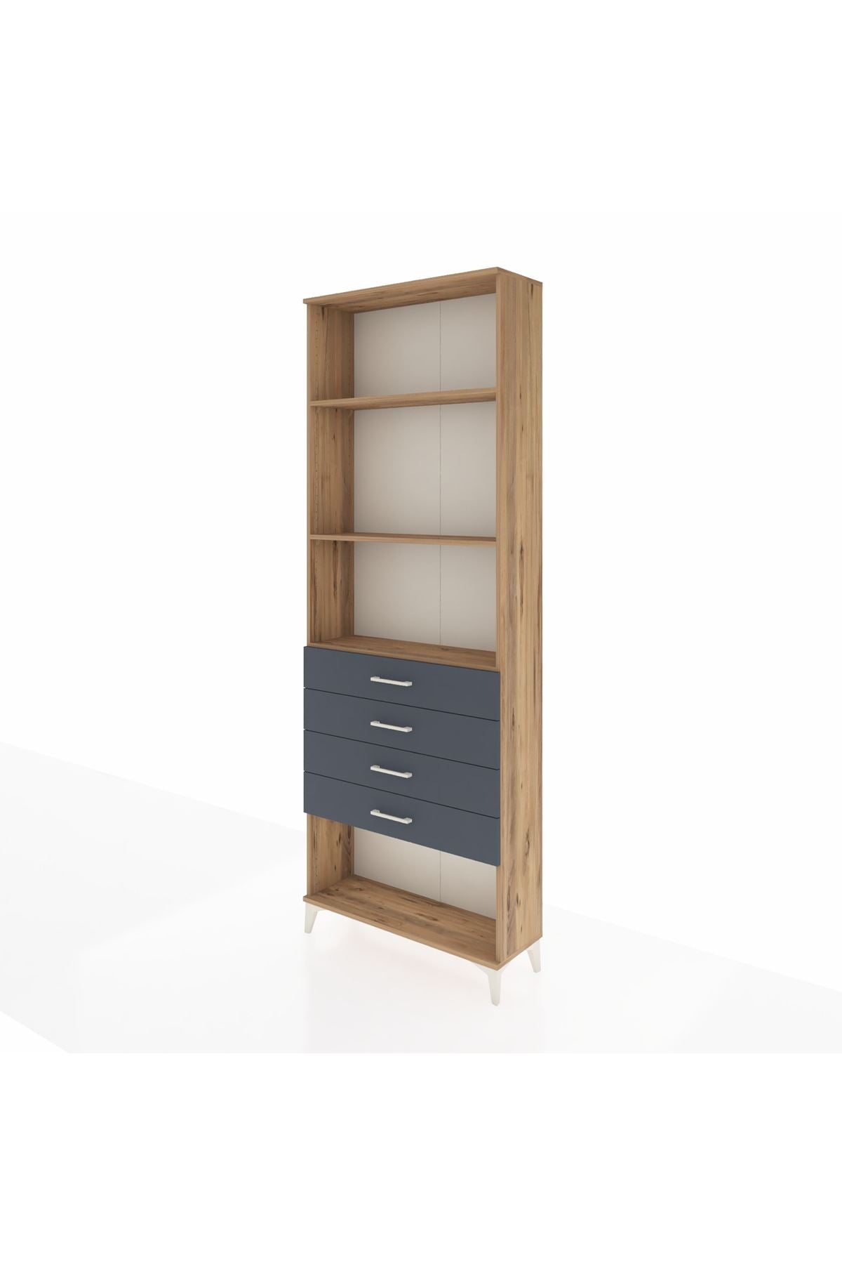 Arges Dolap 3 Raflı 4 Çekmeceli 88x30x243 - S33M258V8A
