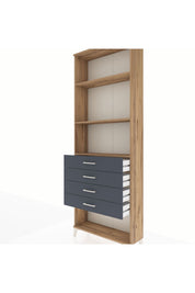 Arges Dolap 3 Raflı 4 Çekmeceli 88x30x243 - S33M258V8A