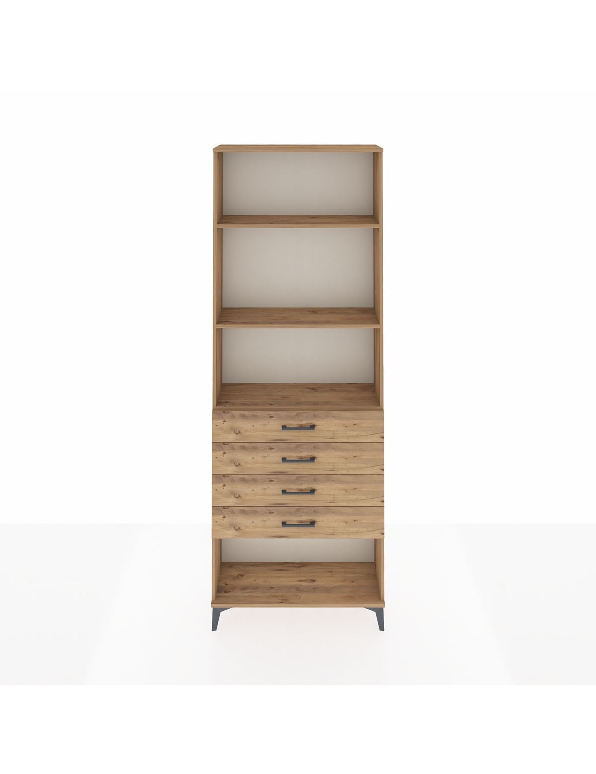 Arges Dolap 3 Raflı 4 Çekmeceli 88x30x243 - S33M258V9A