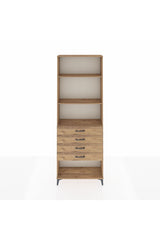 Arges Dolap 3 Raflı 4 Çekmeceli 88x30x243